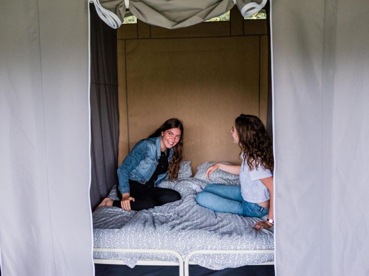 Nice Tent Lodge On A Campsite, Bordering The Forest, Luxembourg At 27 Km Medernach Exteriér fotografie